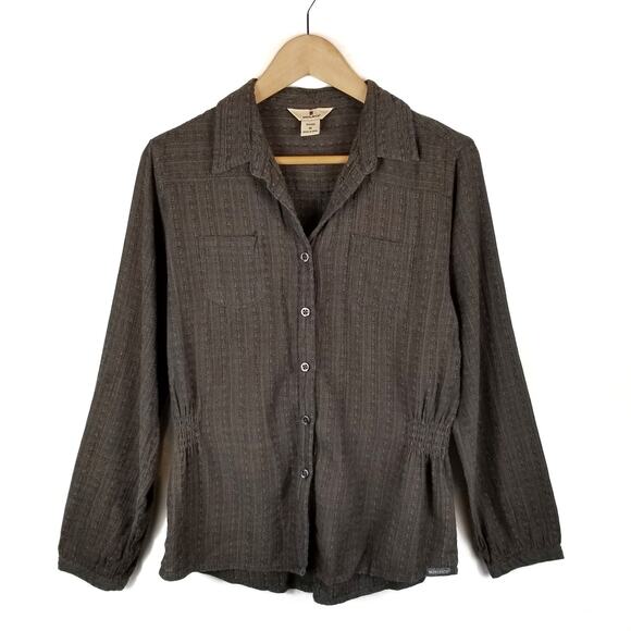 Woolrich Women's Textured Cotton Blouse Size M Medium - Picture 1 of 10